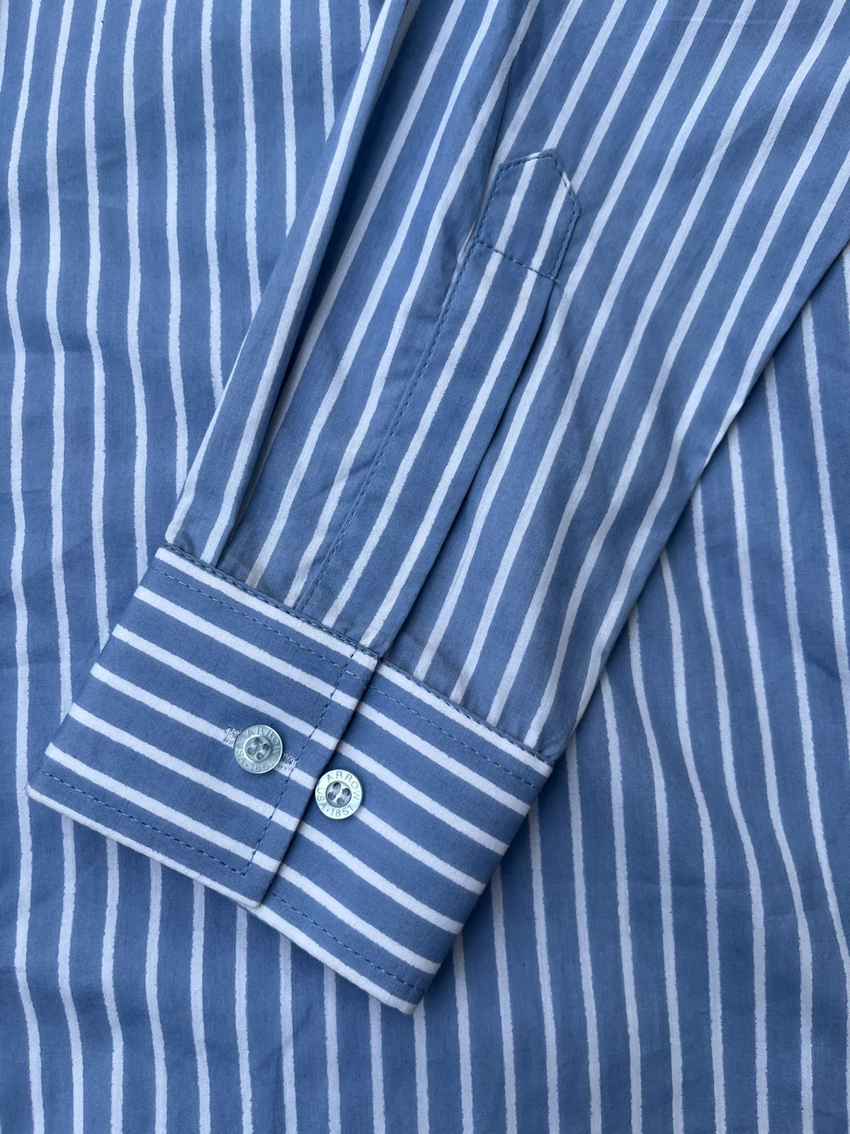 Blue Striped Cotton Shirt