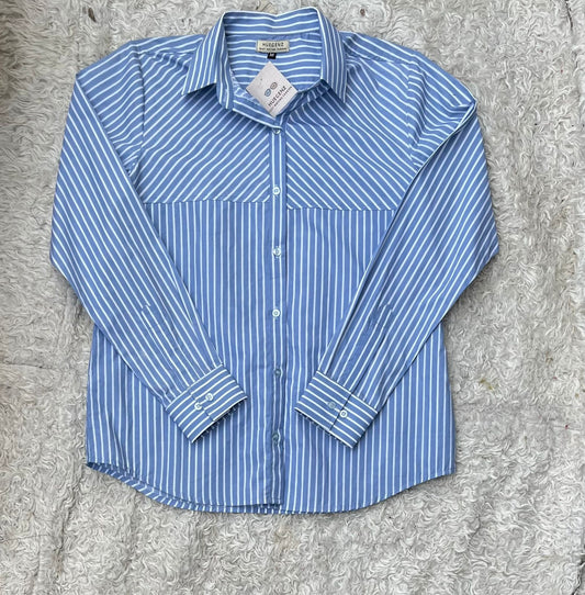 Blue Striped Cotton Shirt