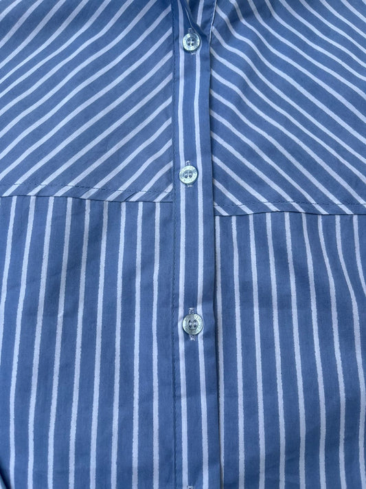 Blue Striped Cotton Shirt